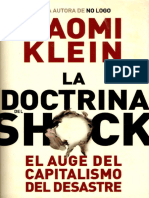 La Doctrina Del Shock Naomi Klein