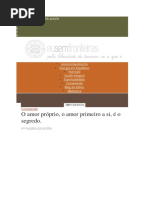 O Amor Próprio, o Amor Primeiro a Si, é o Segredo