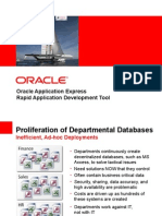 Oracle Application Express Rapid Application Development Tool