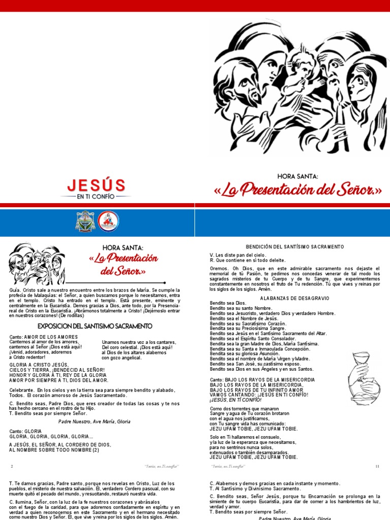 Esquema de Hora Santa Eucarística | PDF | María, madre de Jesús ...