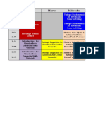 Horarios Facultad