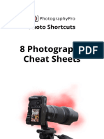 8 Photography Cheatsheets Photo Shortcuts