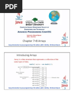 Chapter 7+8 Arrays