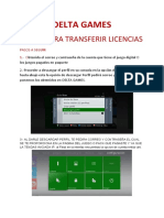 Delta Games Transferencia de Licencias