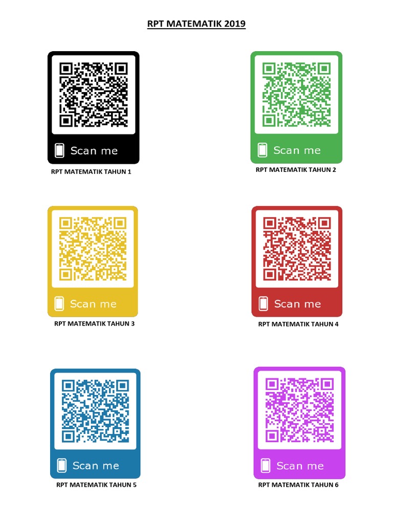 QR Code RPT Matematik 2019