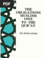 The Obligations Muslims Owe To The Quran