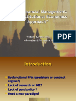 Public Financial Management: "New Institutional Economics Approach"
