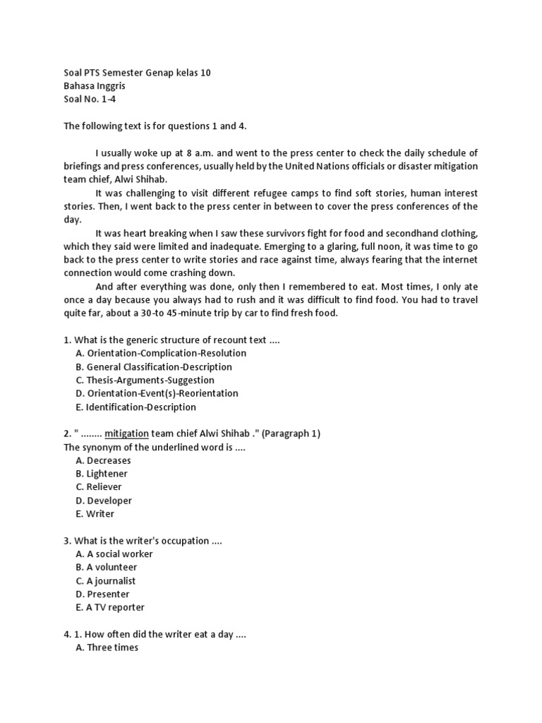 Soal Recount Crocodile