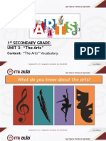 1 Secondary Grade: UNIT 3: "The Arts"