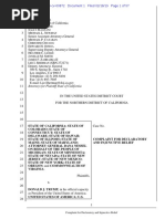 State of CA Et Al. vs Trump Et Al CASE # 319-Cv-00872