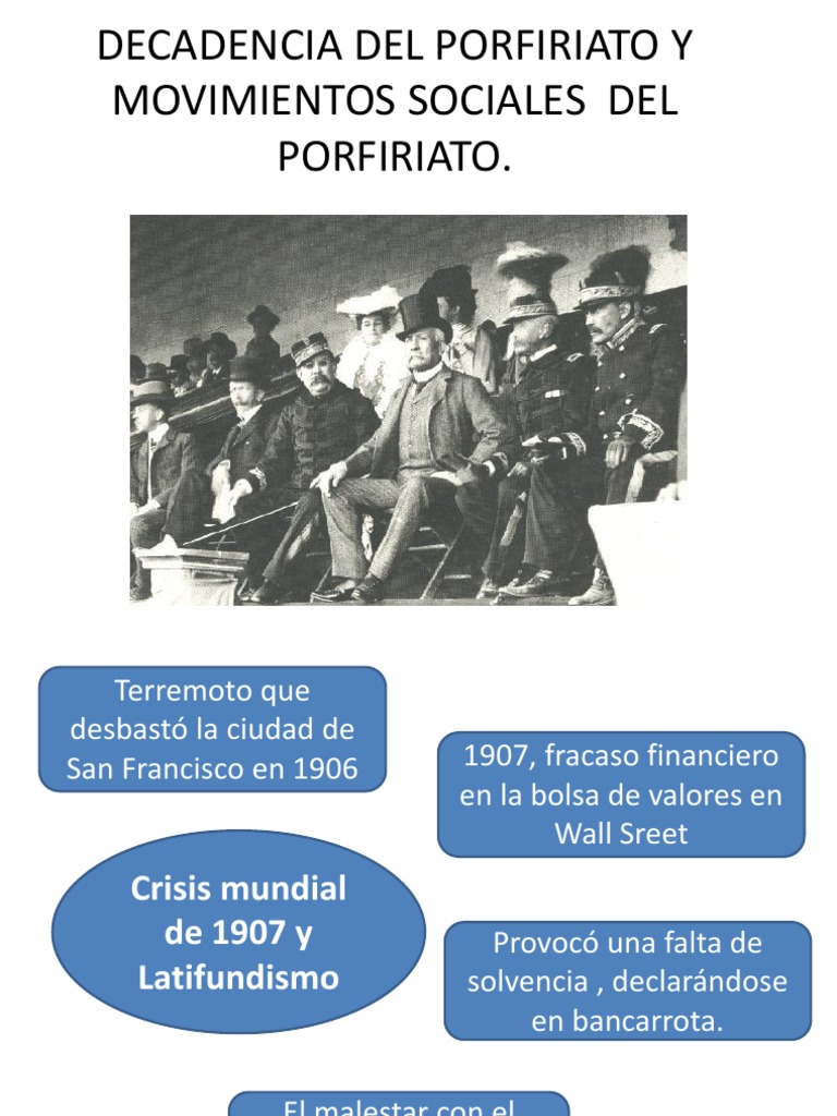 La Caida Del Porfiriato México Política