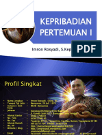 Kuliah Kepribadian Perawat Pertemuan 1