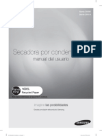 Manual Secadora Por Condensacion Samsung Modelo dv4000