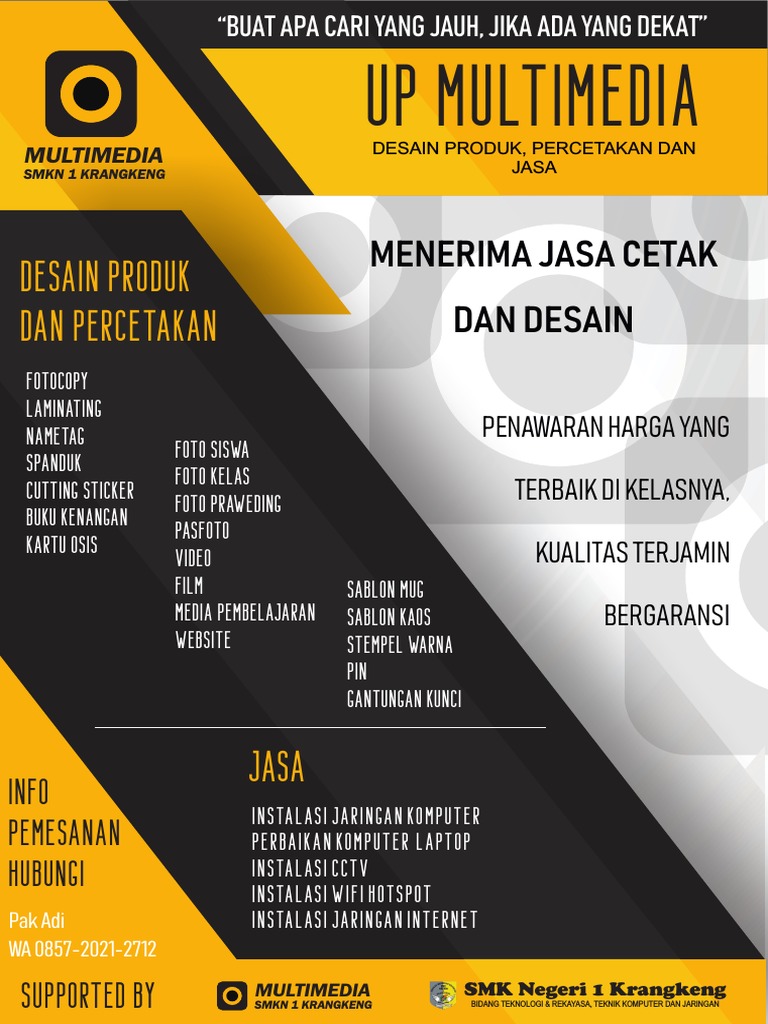 Contoh Poster Unit Produksi Multimedia