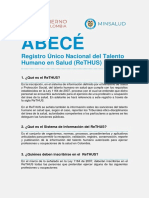 Abece Registro Unico Nal Talento Humano Rethus 20160104