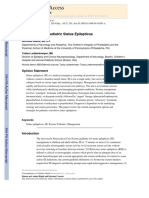 NIH Public Access: Management of Pediatric Status Epilepticus
