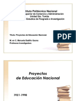 Proyectos de Educación Nacional