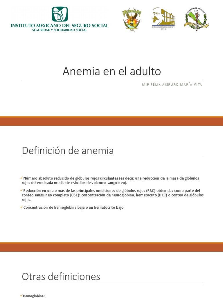 Causas y síntomas de la anemia en adultos | PDF | Anemia | Glóbulo rojo