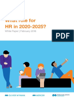 What Role For HR in 2020-2025