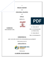 A Project Report On Industrial Training at Ongc