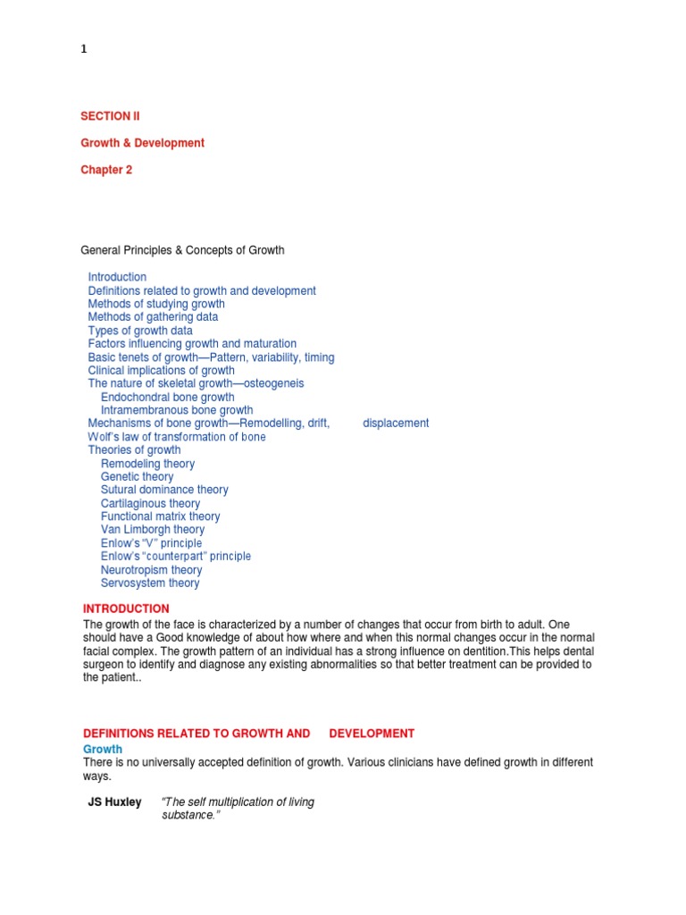 Section Ii Growth & Development | PDF | Osteoblast | Bone