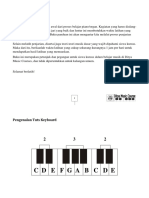 Buku Latihan Keyboard Dasar Not Angka