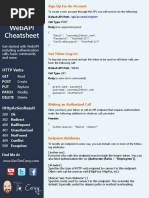 C# Web API Cheat Sheet