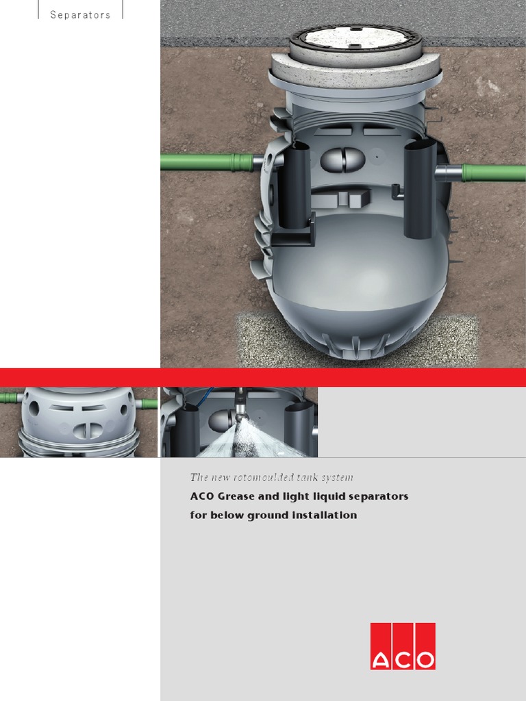 ACO Grease Seperators | PDF | Petroleum | Sanitary Sewer