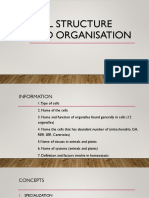 CELL STRUCTURE AND ORGANISATION (f4 2019)