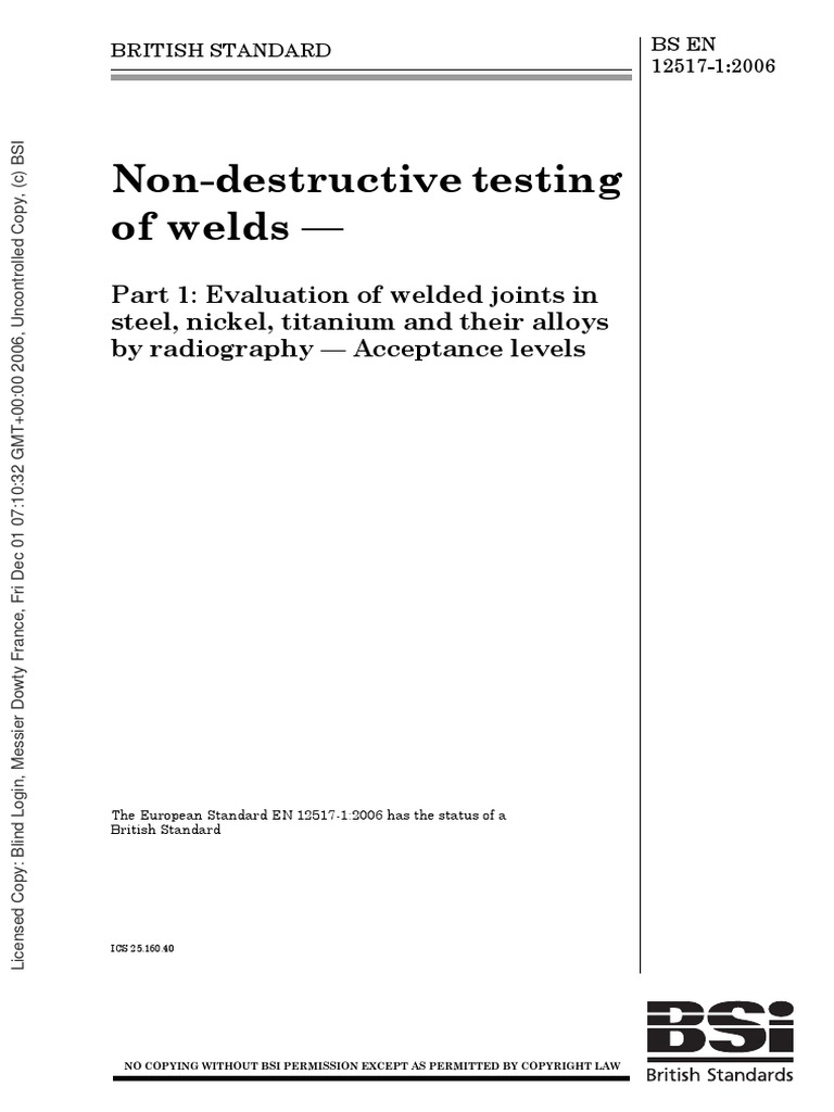 En 12517-1-2006 | PDF | Metals | Materials