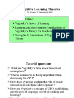 Vygotsky's Socio-Cultural Theory of Cognitive Development