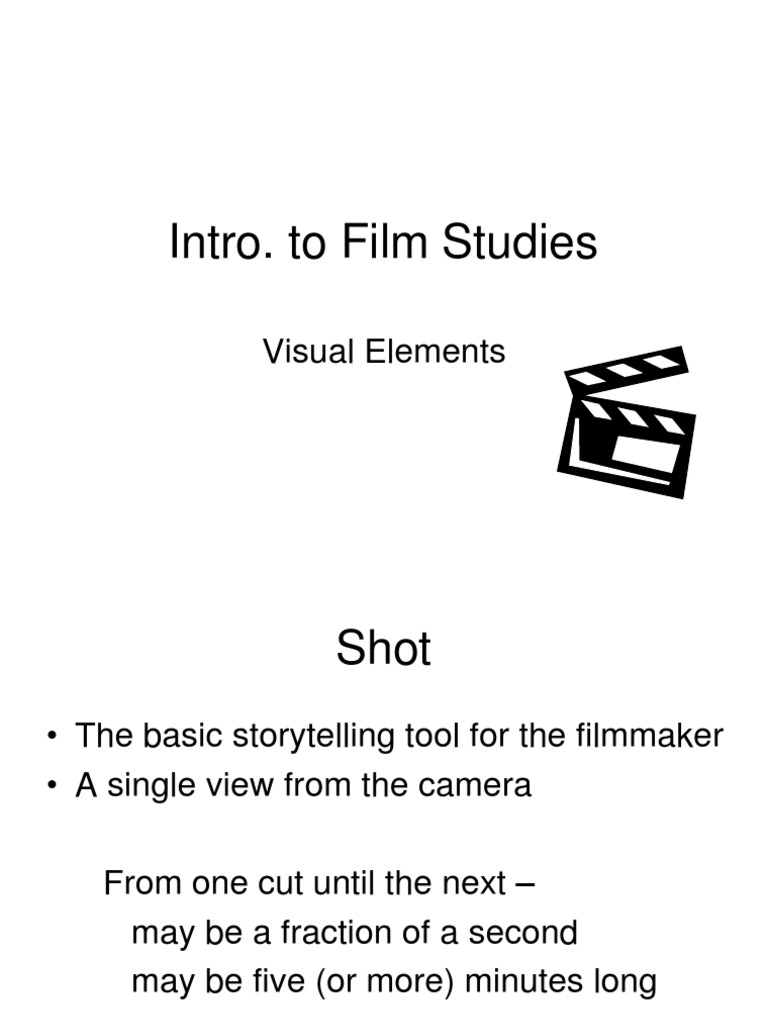 Film Studies: Key Visual Elements Explained | PDF | Camera | Attention