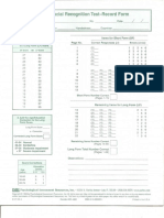 Hoja de Respuestas de Test Reconocimiento Facial