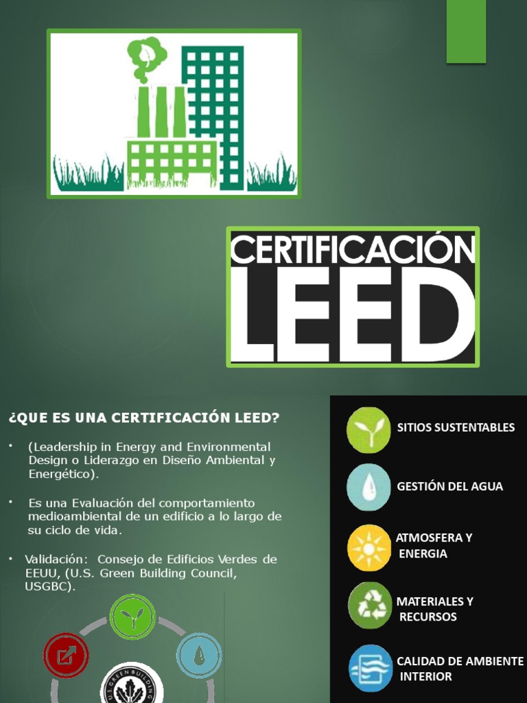 Certificación Leed | PDF | Liderazgo en Energía y Diseño Ambiental ...