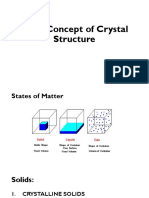 Basic Concepts of Crystal Structure