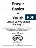 Prayer Basics Youth Lesson 6