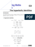 3.6 The Hyperbolic Identities: X X X X