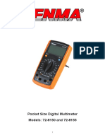 Pocket-Size Digital Multimeter Models 72-8150 & 72-8155