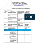 Rundown Acara Penyambutan Tim Surveior Akreditasi Rsud Kota Baubau