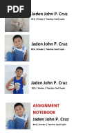 Jaden John P. Cruz: Assignment Notebook