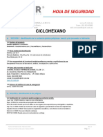 MSDS Ciclohexano