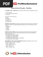 Fonetica e Fonologia - Exercícios 