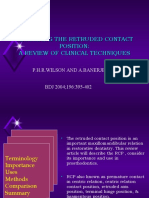 Recording The Retruded Contact Position: A Review of Clinical Techniques