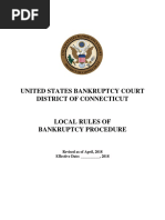 US Bankruptcy Court D. Conn. Local Rules of Bankruptcy Procedure 04 27 18 For Public Comment-1 PDF