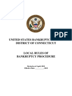 US Bankruptcy Court D. Conn. Local Rules of Bankruptcy Procedure 04 27 18 For Public Comment-1 PDF