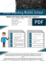 Understanding Middle School: "What You Teach and How You Teach It"