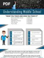 Understanding Middle School: "What You Teach and How You Teach It"