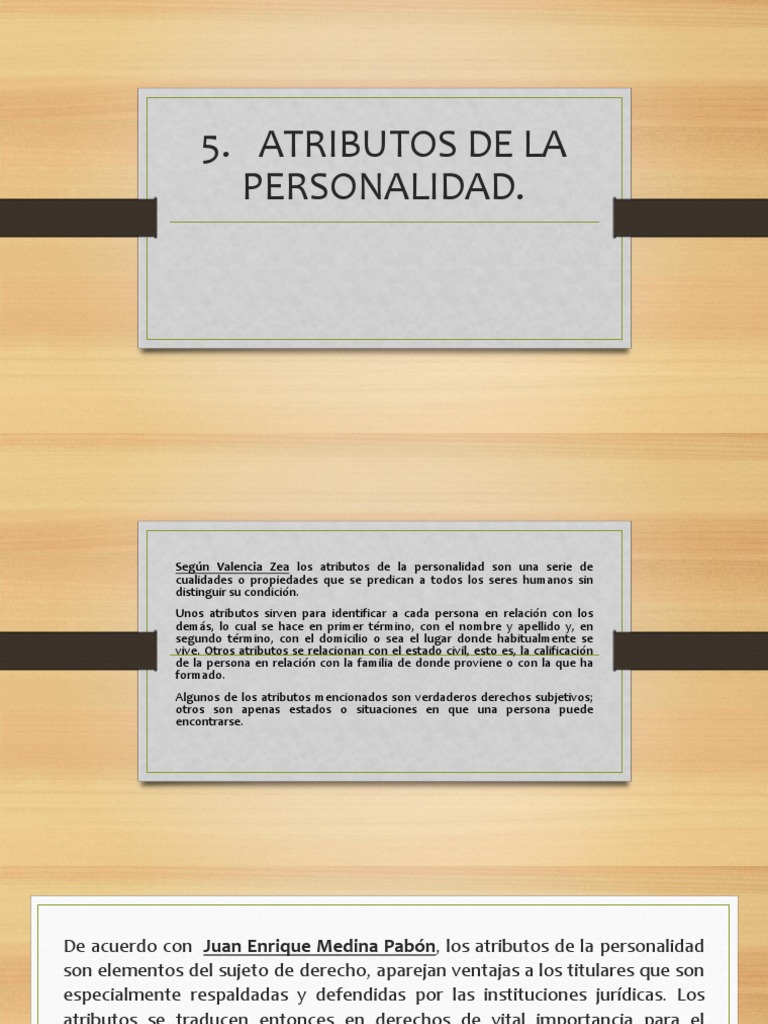 4 Atributos de la Personalidad.pdf  Patrimonio (Derecho 