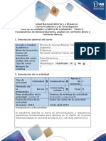 Guía de Actividades y Rubrica de Evaluación - Tarea 2 - Fundamentos de Semiconductores, Análisis en Corriente Altera y Corriente Directa