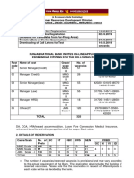 Recruitment of 325 Technical Officers in Punjab National Bank- (English)